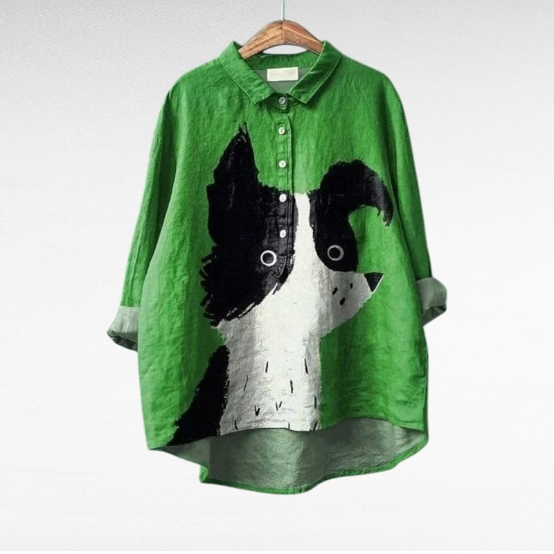 Charlotte | Élégante Blouse d'Été en Lin