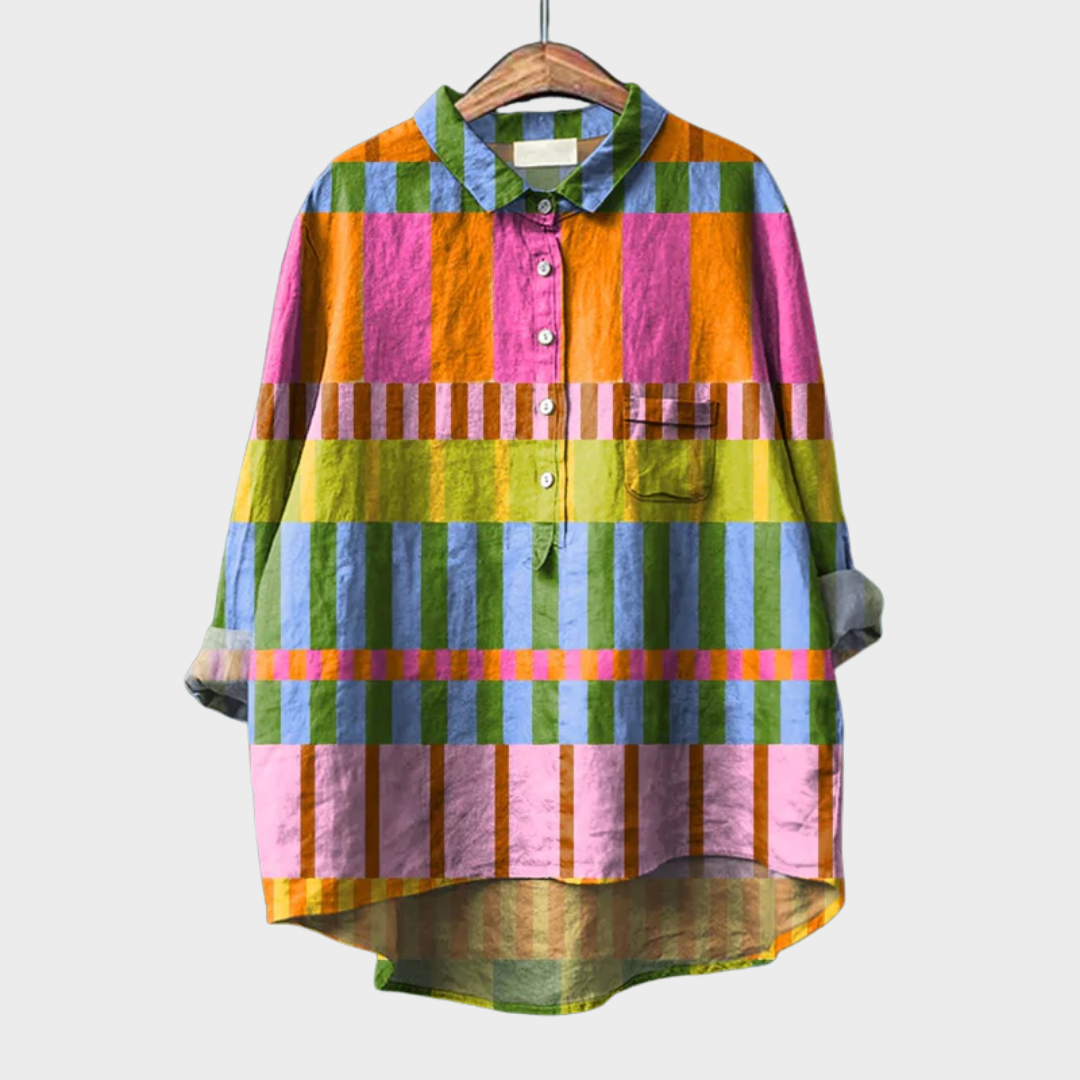 Amber | Élégante Blouse d'Été en Lin