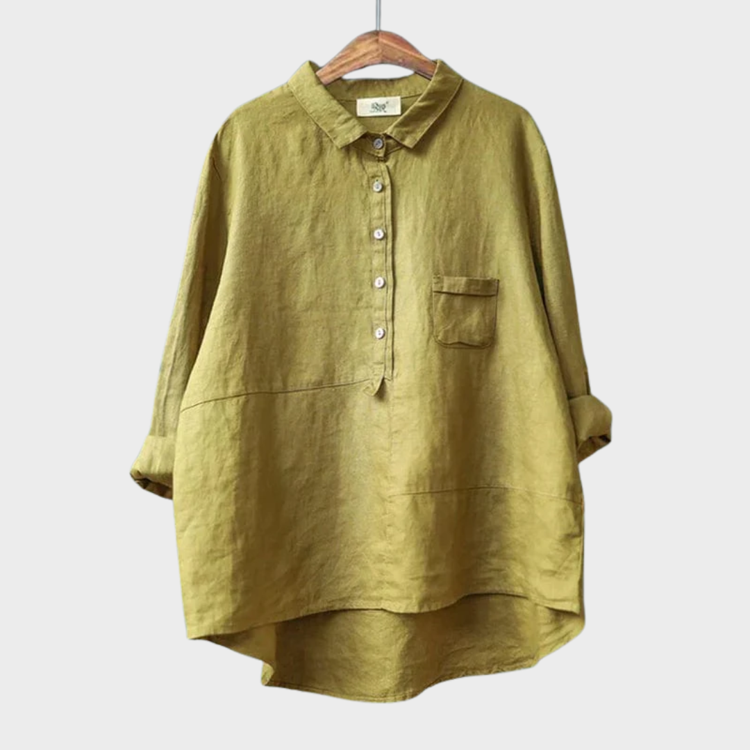 Elvie | Blouse Linne Élégante pour l'Été