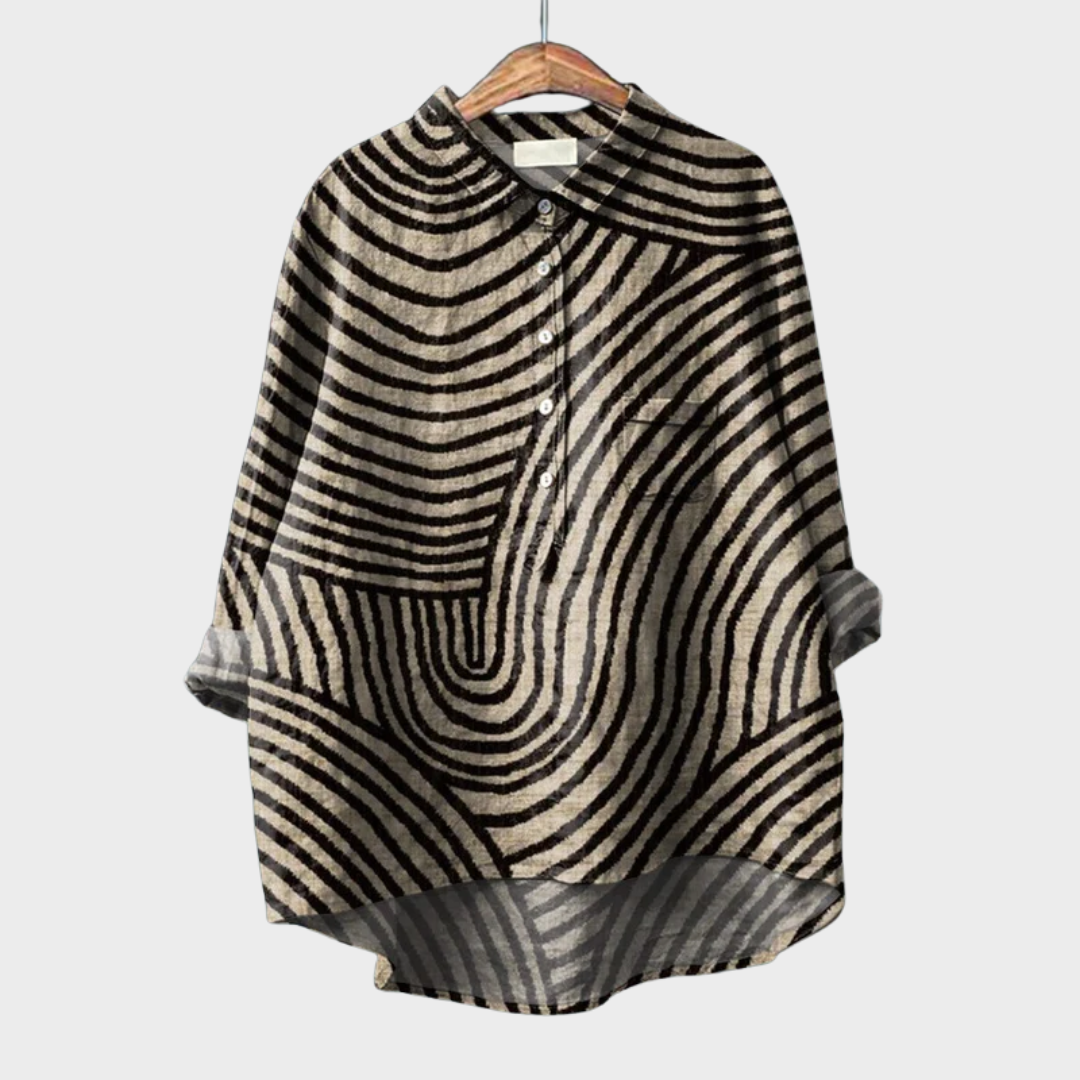 Melina | Élégante Blouse d'Été en Lin