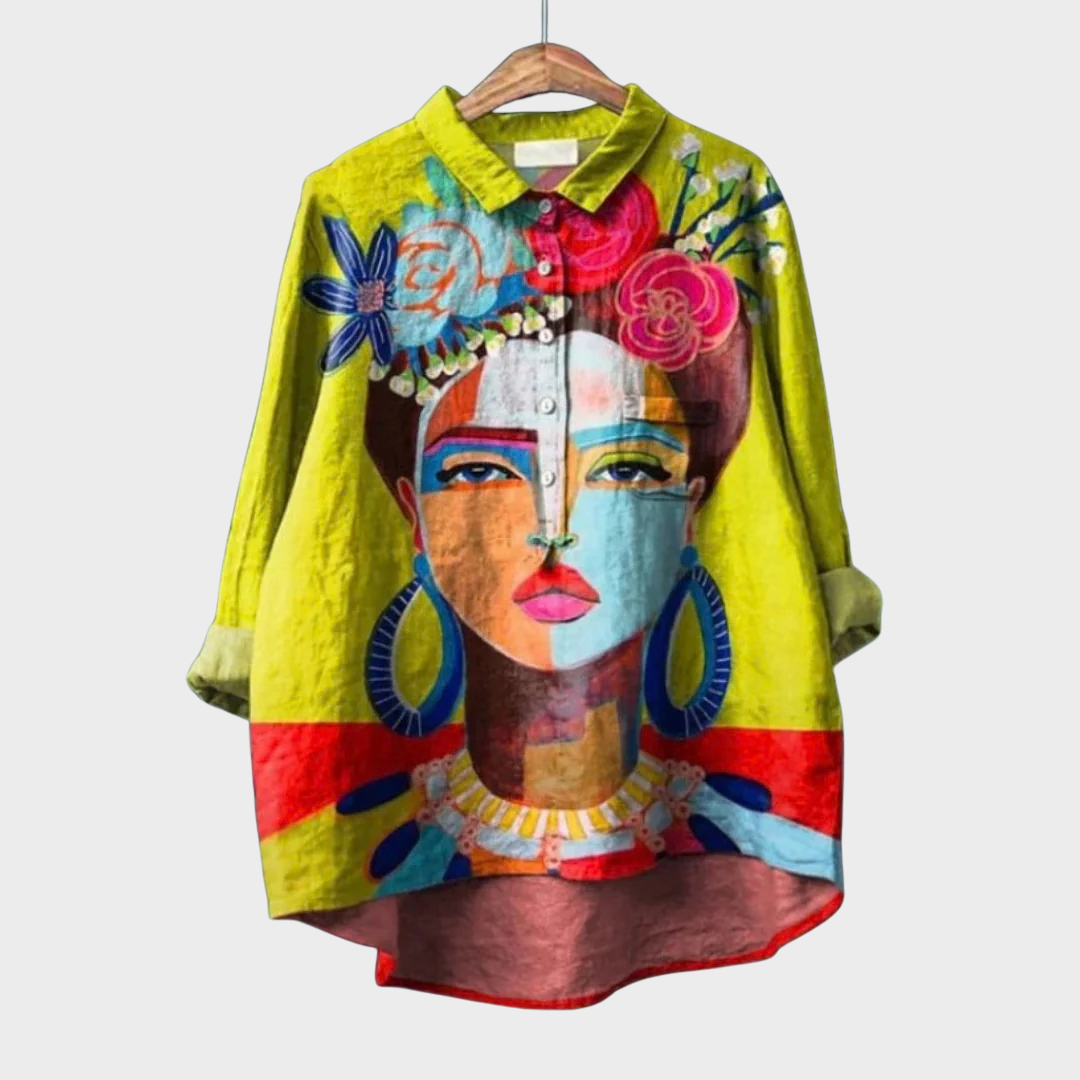 Amelia | Élégante Blouse d'Été en Lin