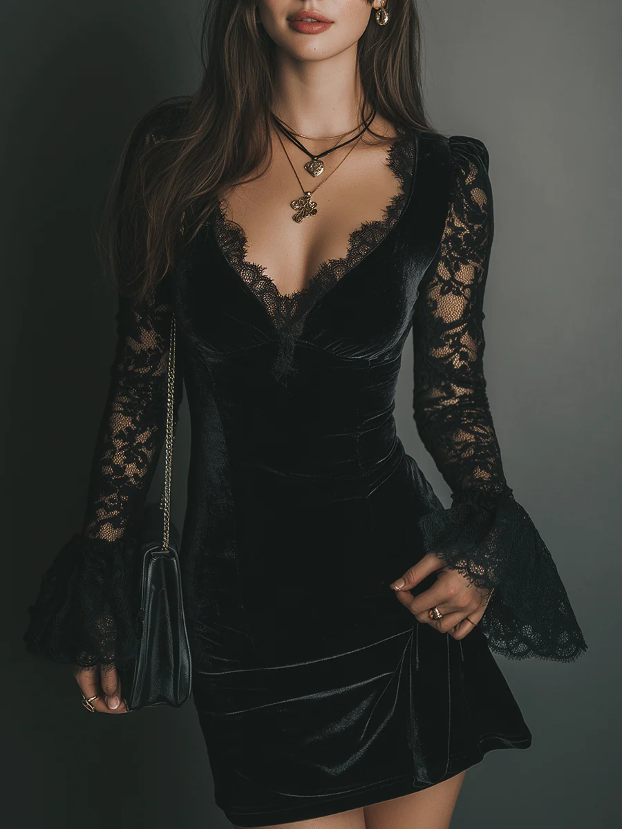 Orinthia™ — Robe velours au charme magnétique