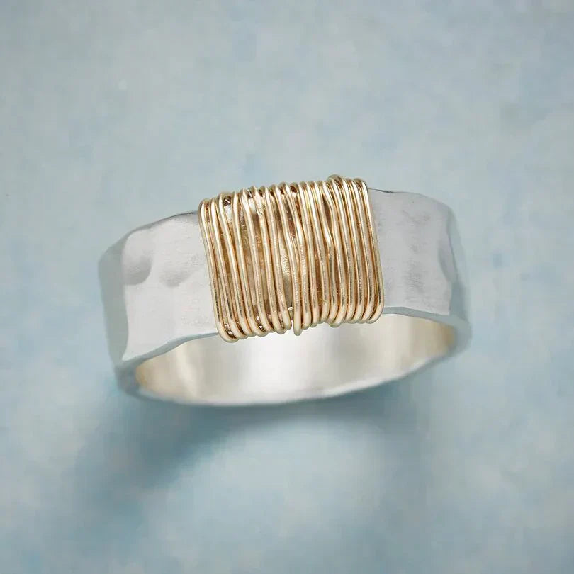 Bague en Fils Boho Dorée