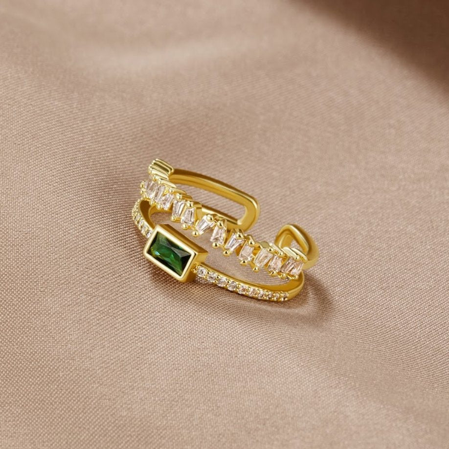 Bliss - Bague en cristal strié