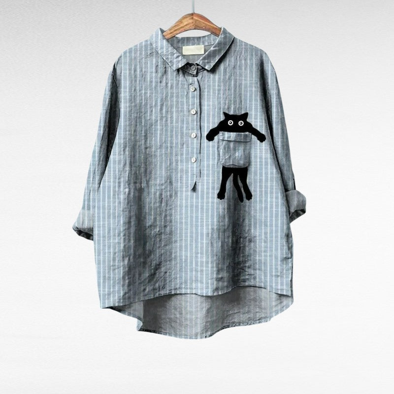 Chloé | Élégante Blouse d'Été en Lin