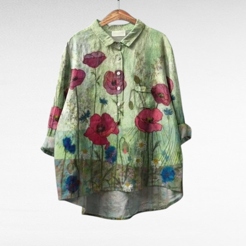 Juliette | Élégante Blouse d'Été en Lin