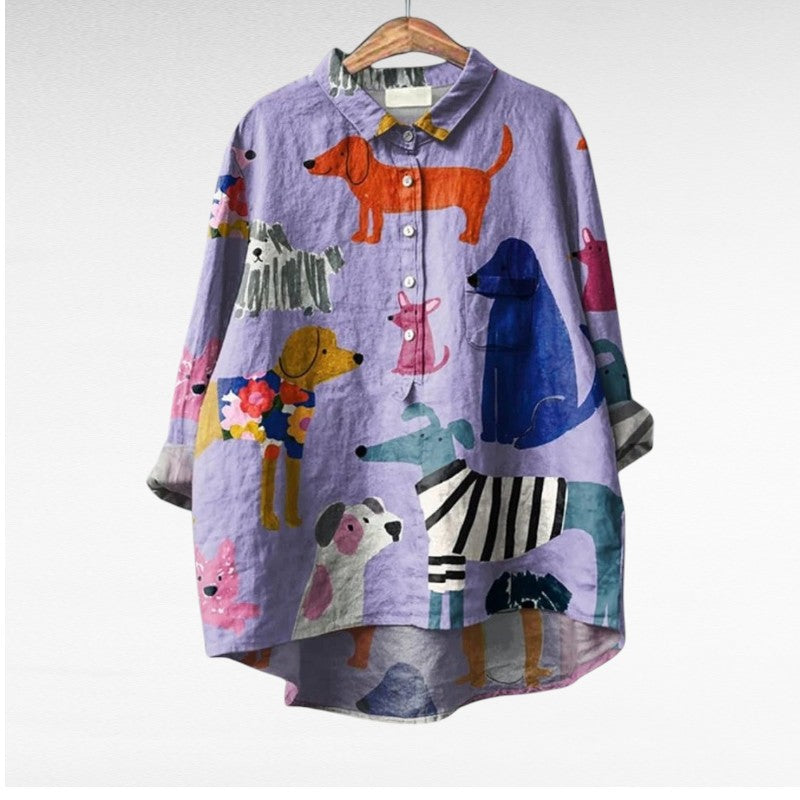 Constance | Élégante Blouse d'Été en Lin