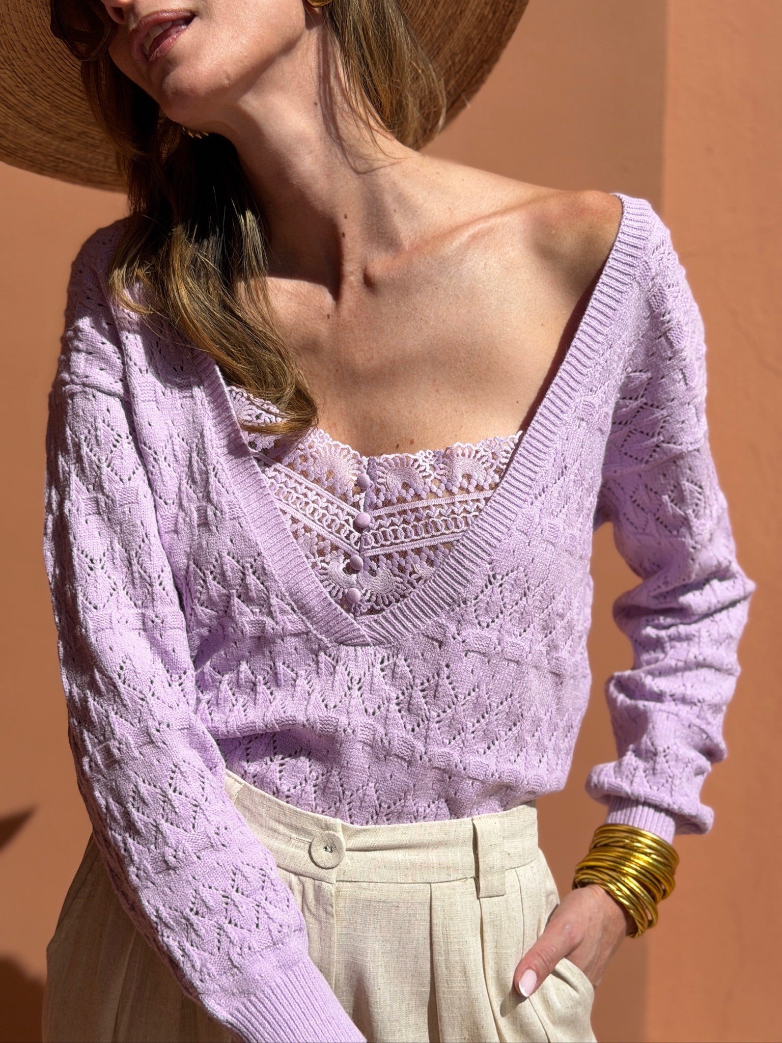 Maille Agathe - Violet