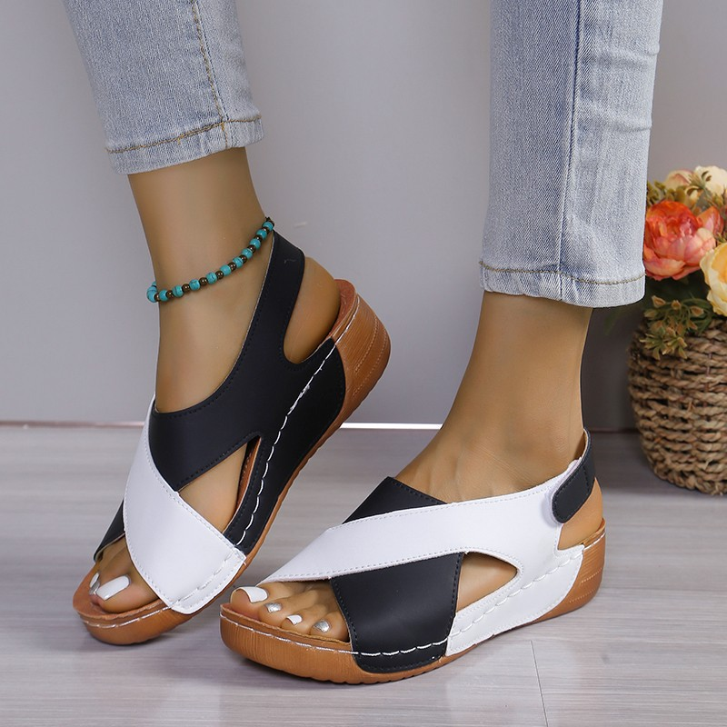 Ava | Sandales à talon compensé confort