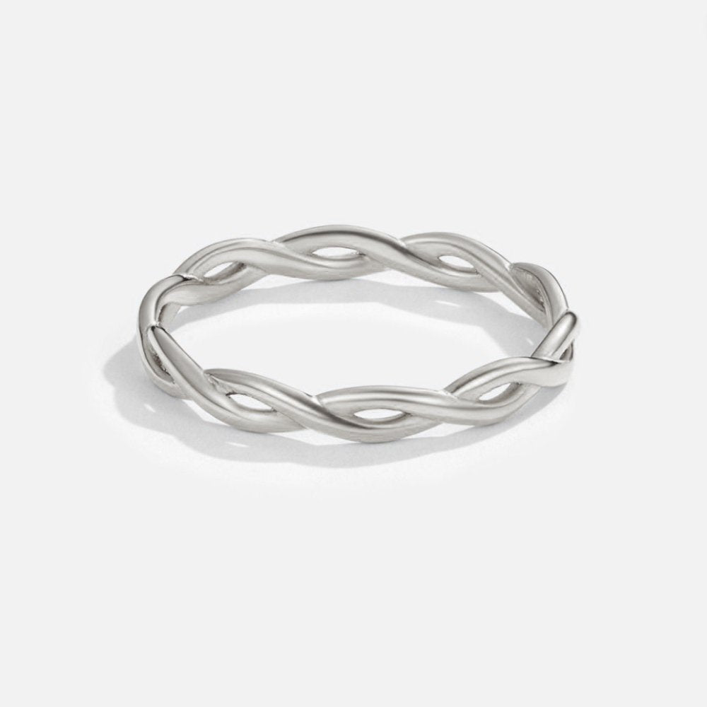 Bague tournante Infinity 18K en argent